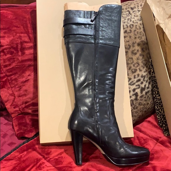 NWT Cole Haan  Tall black leather boots - Picture 4 of 12